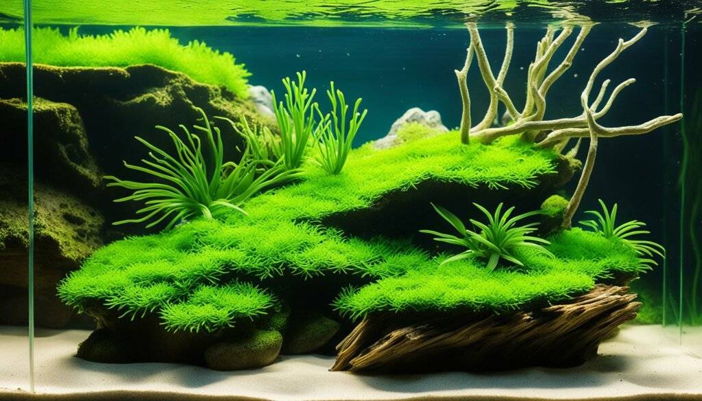 Aquascaping with Java Moss