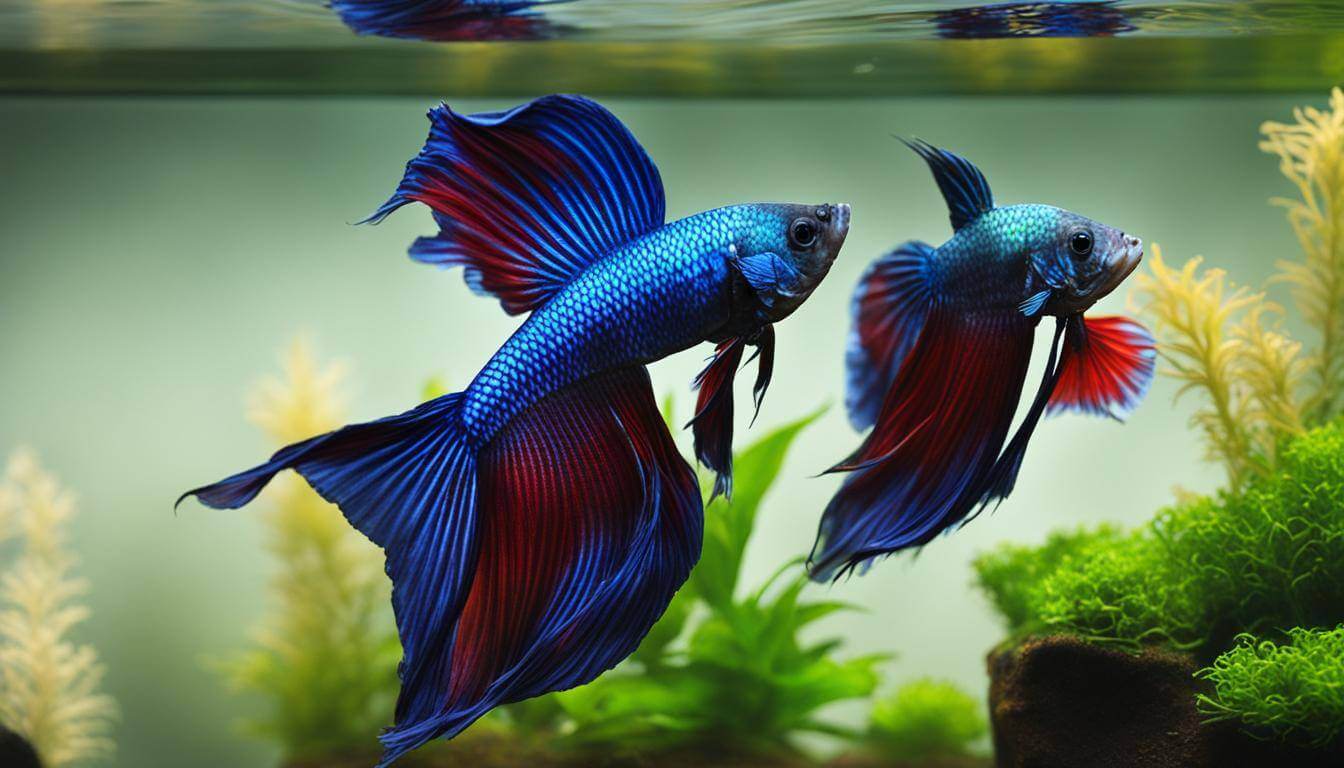 betta fish male and female in same tank