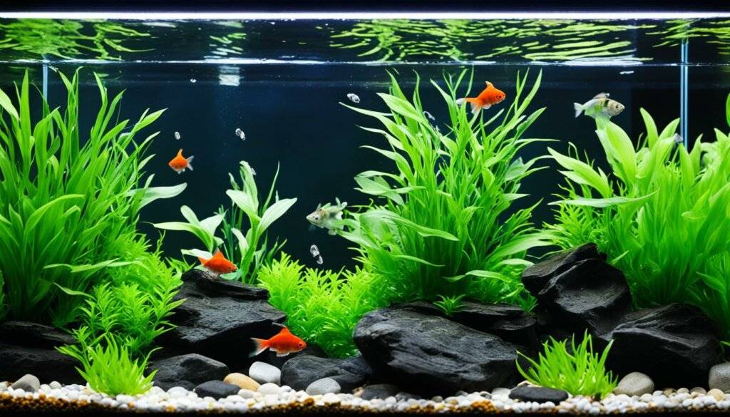 black moor goldfish tank setup