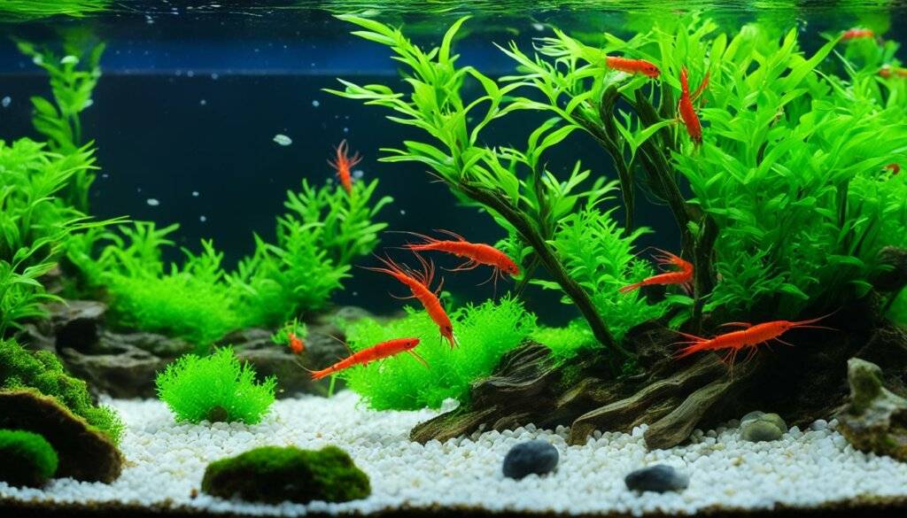 neocaridina shrimp tank setup